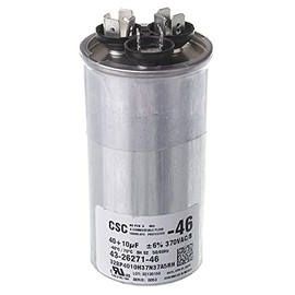 Rheem/Protech 43-26271-46 - Capacitor - 40/10/370 Dual Round - Rheem/R