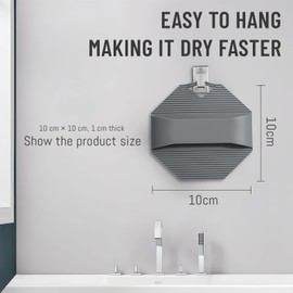 AstraGlam 2 Stück Silikon Duschschwamm – Silikon Loofah Körperbürste in Grau und Rosa, Rutschfester Griff, Peelingbürste für Damen und Herren, Leicht zu Reinigen