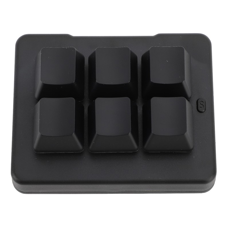 6 Key Gaming Keyboard Wired USB 2.4G Bluetooth Macro Programming