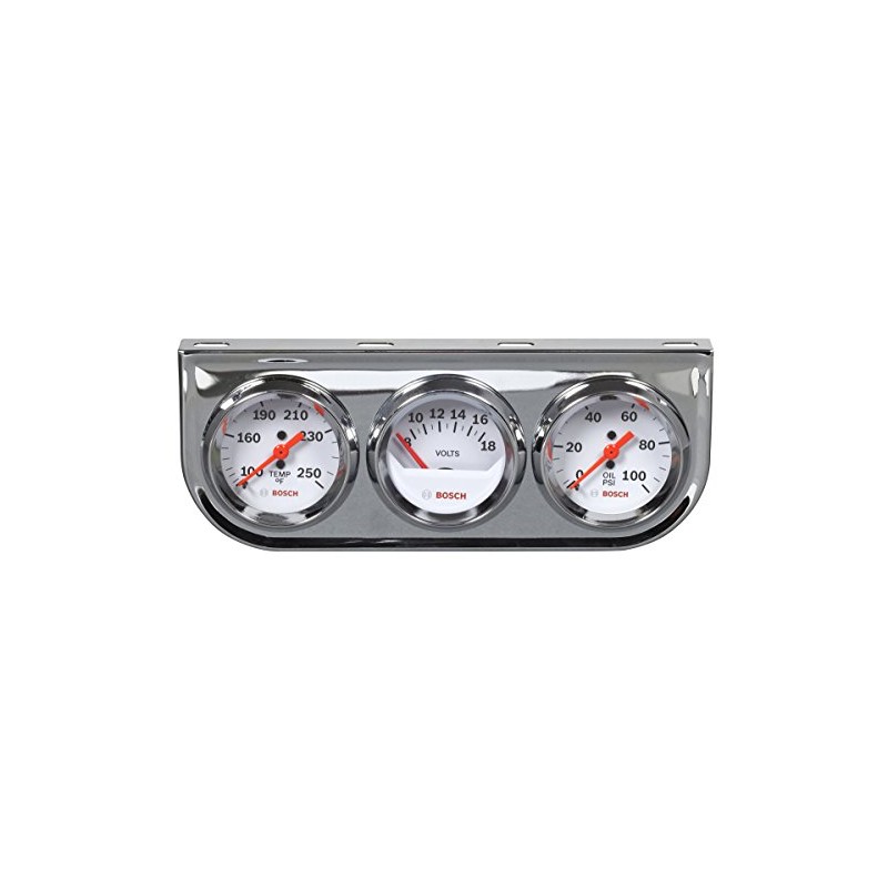 Bosch Kit de manómetros triples de 2 pulgadas (frente del