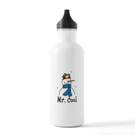 CafePress Mr.Cool Water Bottle 1.0L (34 oz) Stainless Steel Water Bottle