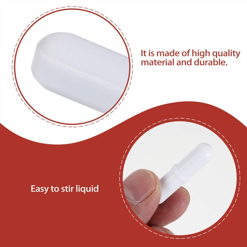 Iplusmile PTFE Magnetic Stirrer Mixer Bar - 5PCS Laboratory Stirring