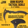 BLACK LEGION Tactical Sickle and Sheath | Stainless Steel Blade,