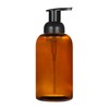 2 Pack Amber Glass Jar Soap Dispenser with Foaming Pump,
