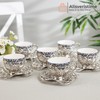 Alisveristime Turkish Coffee Set for Six, 6 Topkapi Design Porcelain