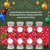Christmas Wipe-Clean Tablecloth–132cm x 178cm PVC Perfect for Holiday Parties,