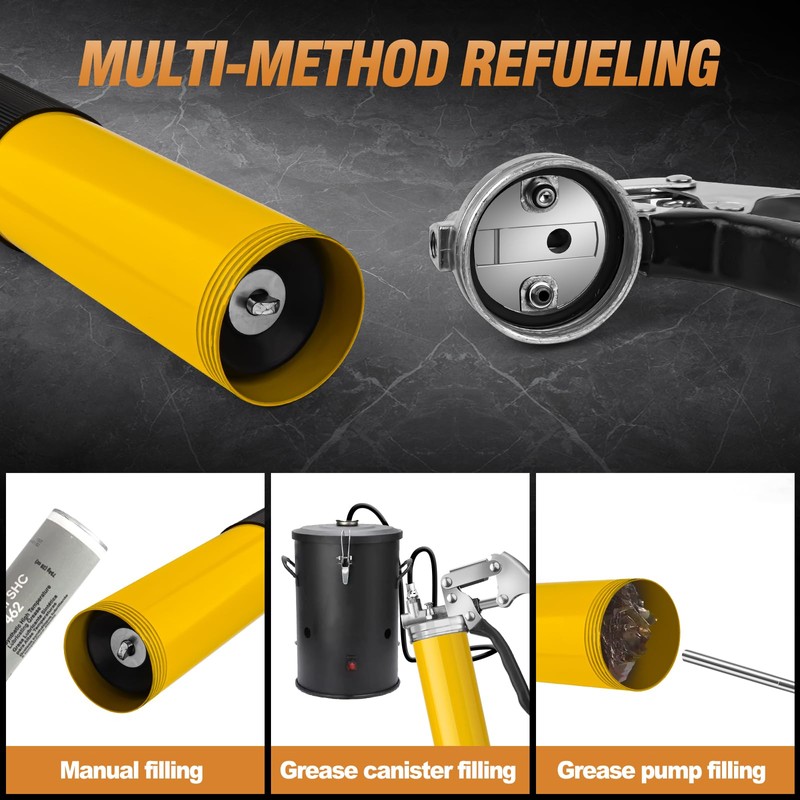 Akeoil Grease Gun Kit, 8000 PSI Heavy Duty Pistol Grip