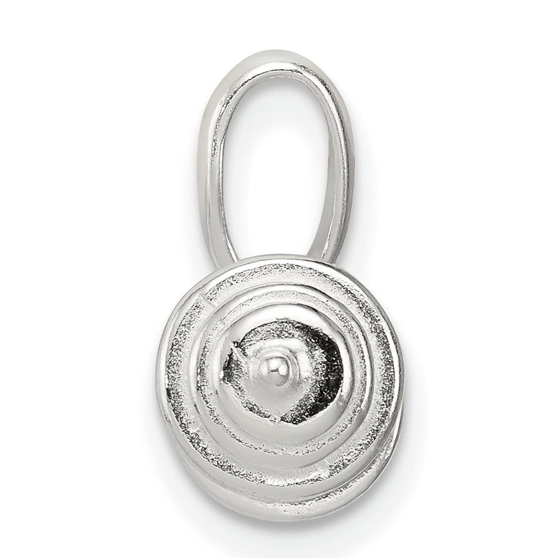 Sterling Silver Barbell Charm Pendant Weightlifting