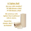 100% Bamboo, thick 3-ply toilet paper, tree-free, unbleached, sustainable, 300