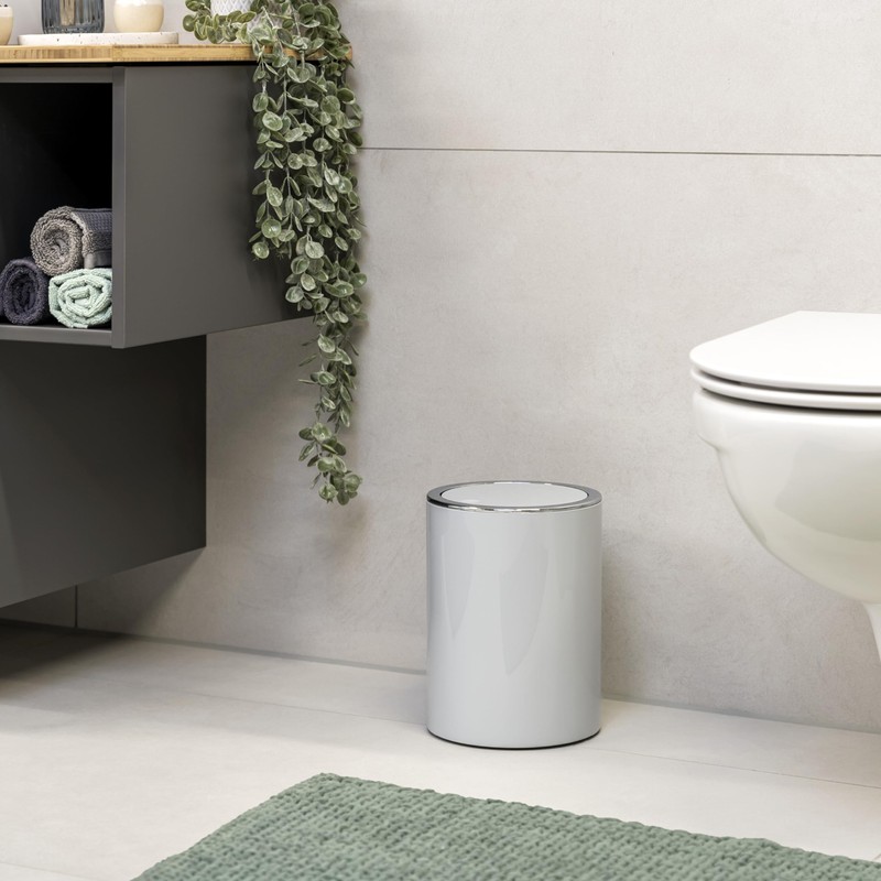 bremermann Bathroom Series Savona Cosmetic Bin with Swing Lid Plastic