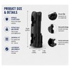 360° Rotating Retractable Baton Holster – Adjustable Plastic Belt Holder