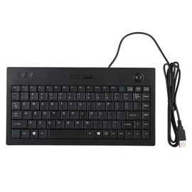 Ultra thin Mini Wired MC 9712 Keyboard USB Industrial Silent Business Keyboard Black