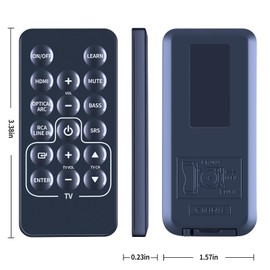 New Replacement Remote Control for Maxell MXSB-252 Digital Soundbar TV Speaker