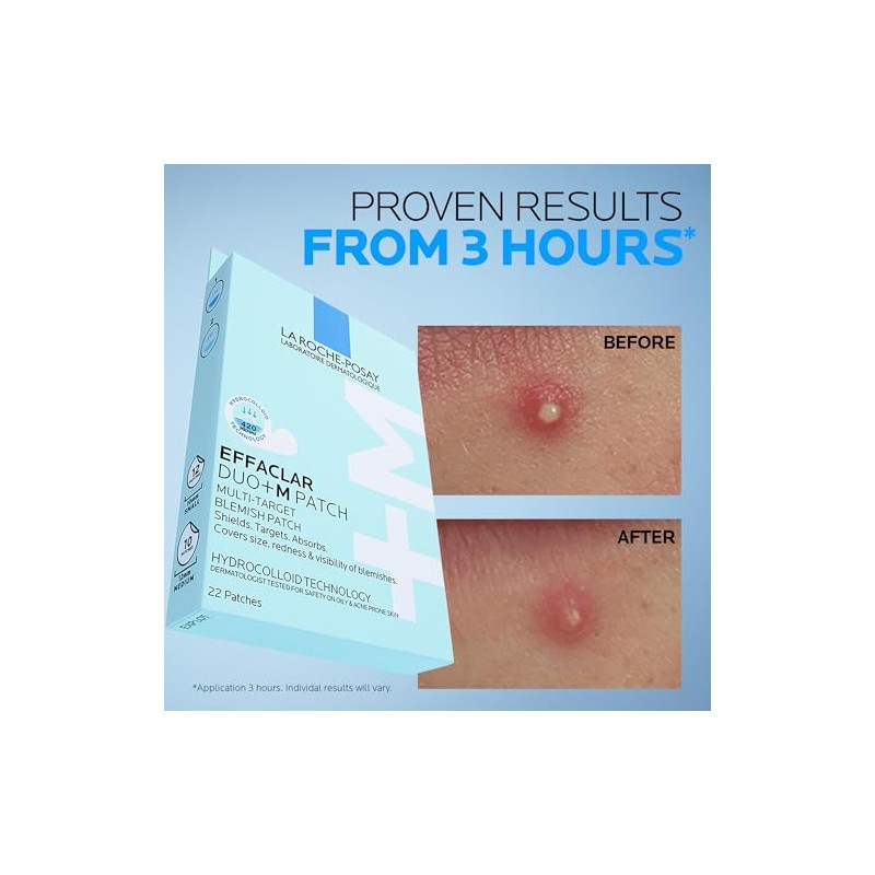 La Roche-Posay Effaclar Duo+M Multi-Action Spot Patches, 22 Patches