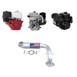 ARSPORT Surface Drive Motor Exhaust for Hond* GX240, 270, 390, Predator 301, 420