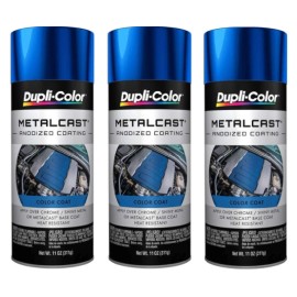 Duplicolor Dupli-Color MC201 Metalcast Automotive Spray Paint - Blue Anodized Coating (3PK)