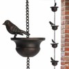 NISHZHU 1 x Rain Chain for Gutters, Mobile Birds on