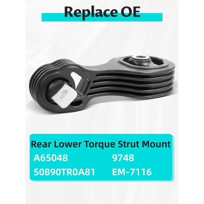 Engine Motor Mount Rear Lower and Transmission Torque Strut Mount