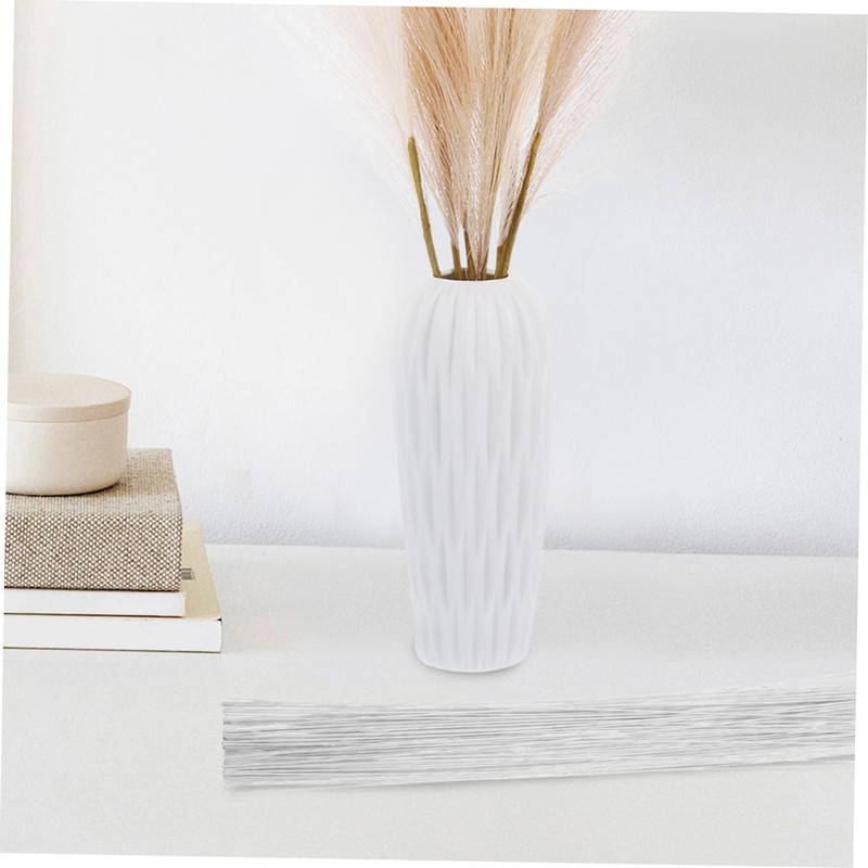 Operitacx 100 Piezas Alambre Floral Blanco Para Manualidades Alambre Flexible