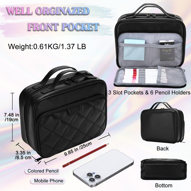 VX VONXURY Pencil Case, Large Capacity Pencil Pouch Portable Cosmetic
