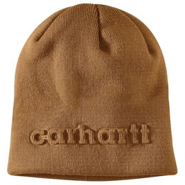 Carhartt Men's Knit Embossed Beanie, Carhartt Brown, One Size