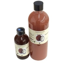 OliveNation Coconut Emulsion for Baking, Water Soluble for Sweet or Savory Recipes, Cakes, Cookies, Fontant, Frosting, Filling, Non-GMO, Gluten Free, Kosher, Vegan - 8 ounces