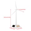 Solar Powered Wind Mill Model Desktop Decor Craft Kids Children