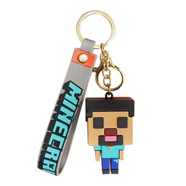 MEBSJY Key Chain, Anime Figures Game Keyring, School Bag Decor, Gamer Gifts, Backpack Pendant, Party Accessories, Gift for Children, for Boys and Girls, khaki