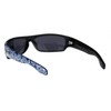 Locs Mad Dog Hardcore Gangster Cholo Narrow Rectangular Sunglasses Blue