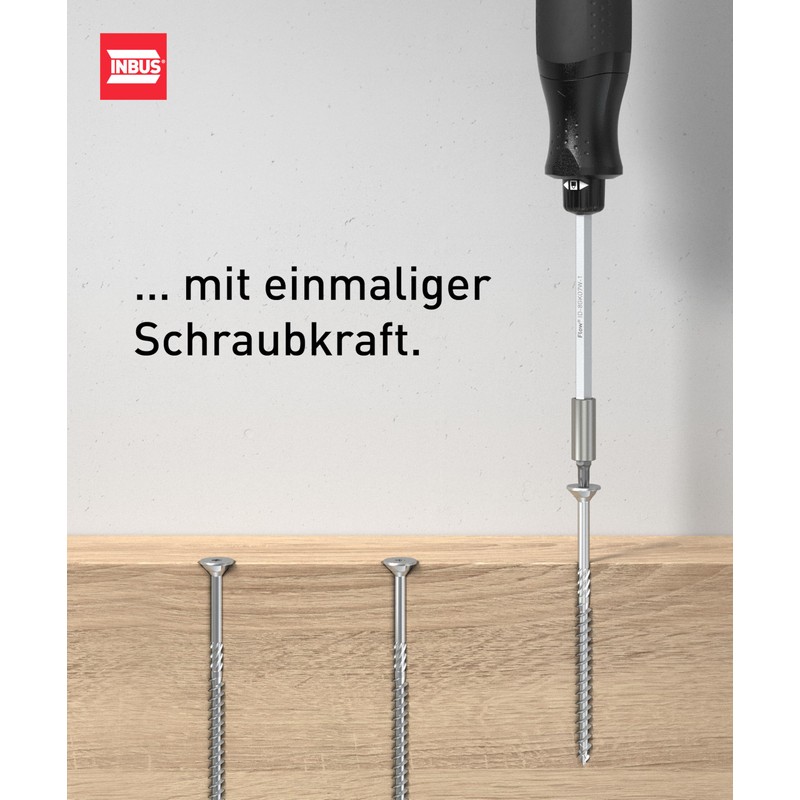 INBUS Flow 73424 Screwdriver with 12 Bits - Made in