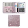 JUSTTOP Car Registration and Insurance Card Holder, Leather Vehicle Glove