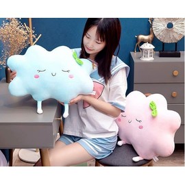 JOSON Sun Shaped Pillow Cute Sun seat Cushion Chair Cushion, Soft Plush Toy Pillow, Used for Home Decoration Children's and Girls' Birthday Gifts (15.7 inch Blue)