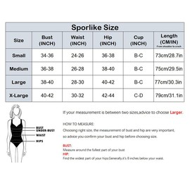 SPORLIKE Women One Piece Swimsuit V-Neck Ruffle Bathing Suit Monokini(Leaves/White,M)