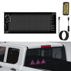 Diamall LED Sign for Car with Bluetooth APP Control, 6.7'' x 2.76'' Flexible USB 5V DIY Programmable Scrolling LED Digital Sign, for Cars Windshield, Taxi, Party, Wedding, Festival, Hotel