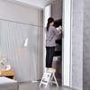 Folding Step Stool Step Ladder 3 Tier, Multi-Functional Folding Solid