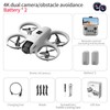 Drone with HD Camera for Adults, 360° Rolling Intelligent Obstacle