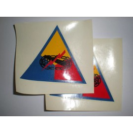 US ARMY - ARMORED FORCES 1950'S ERA M1 DECALS - 1 PAIR