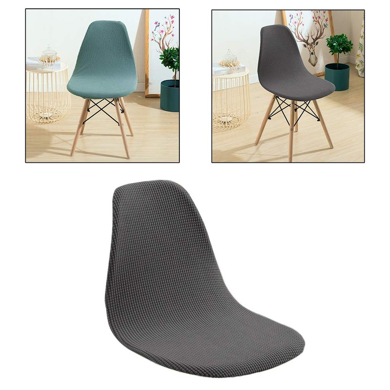 Fenteer Armless Shell Chair Seat Cover Washable Removable Modern Ritual