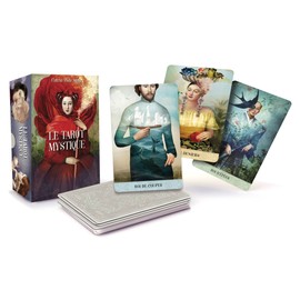 Editions DUSSERRE - Le Tarot Mystique - Jeu de Cartes Divinatoire avec Tranches Argentées - Cartomancie Divination - Coaching Personnel - Version française - AGM Urania - 130014306