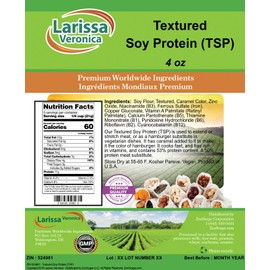 Larissa Veronica Textured Soy Protein (TSP) (4 oz, ZIN: 524981)