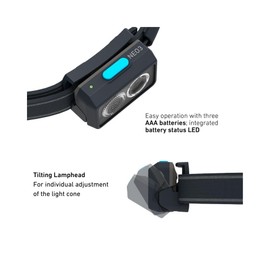 Ledlenser Neo 3 Headlamp, Black-Blue