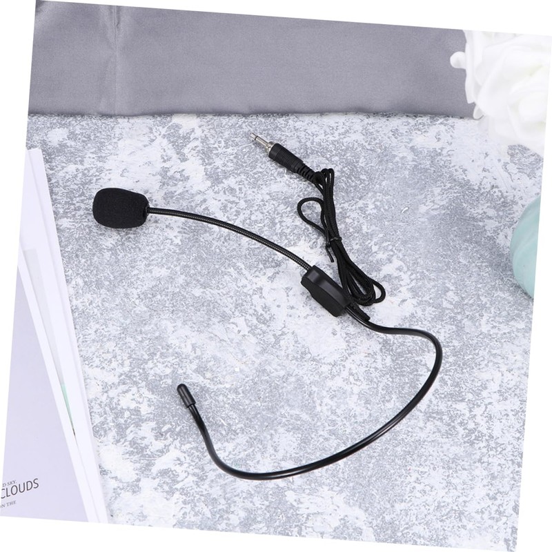 FRCOLOR 4PCS Head Mounted Microphone with Voice Amplifier Wired Earhook