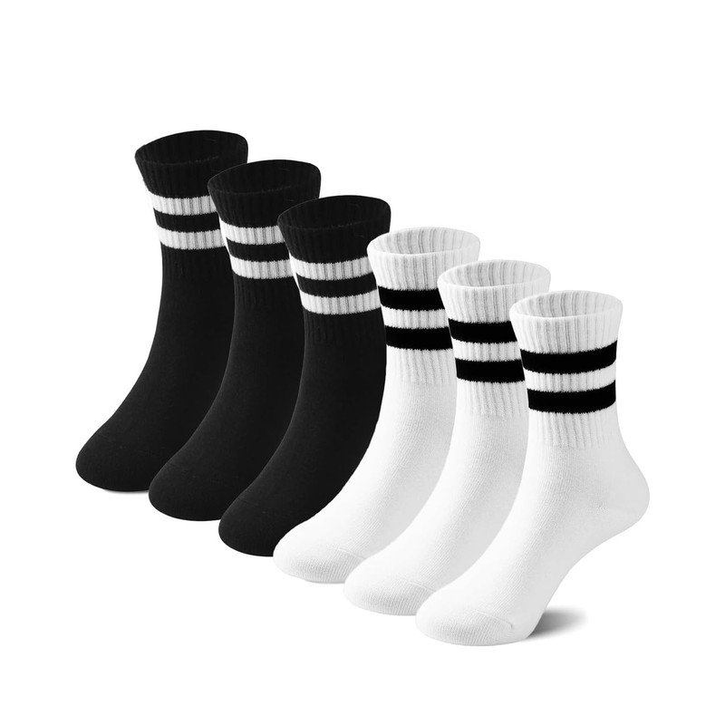 6 Pares Calcetines de Algodón para Hombre y Mujer, Calcetines