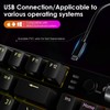 DURGOD TGK 300 Mechanical Gaming Keyboard for Windows Mac PC