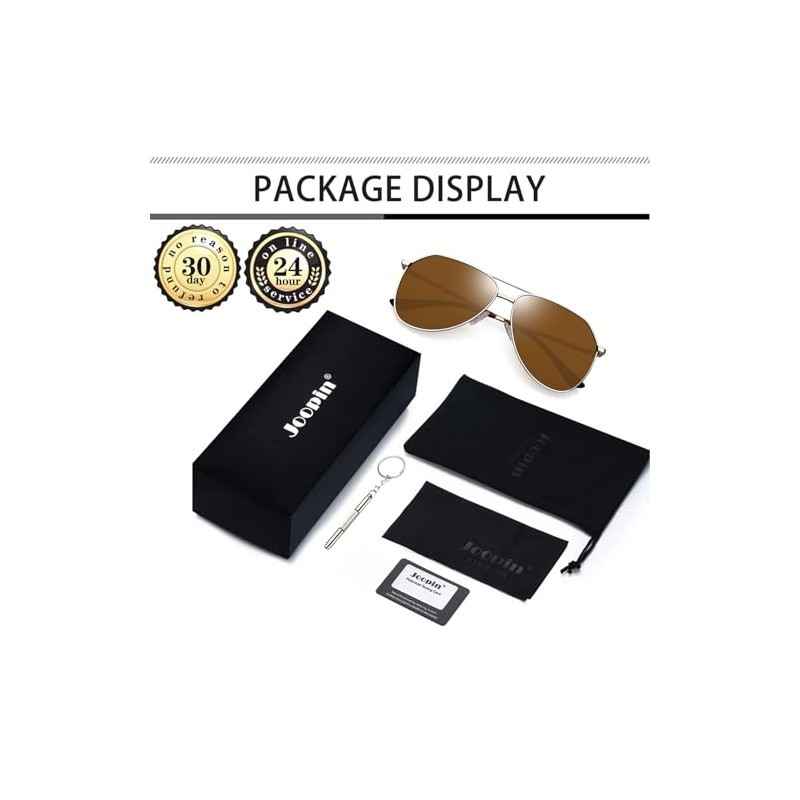 Joopin Gafas de Sol Polarizadas de Metal Hombre Mujer UV400