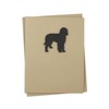 Black Doodle Blank Greeting Card | Handmade Dog Silhouette Notecard