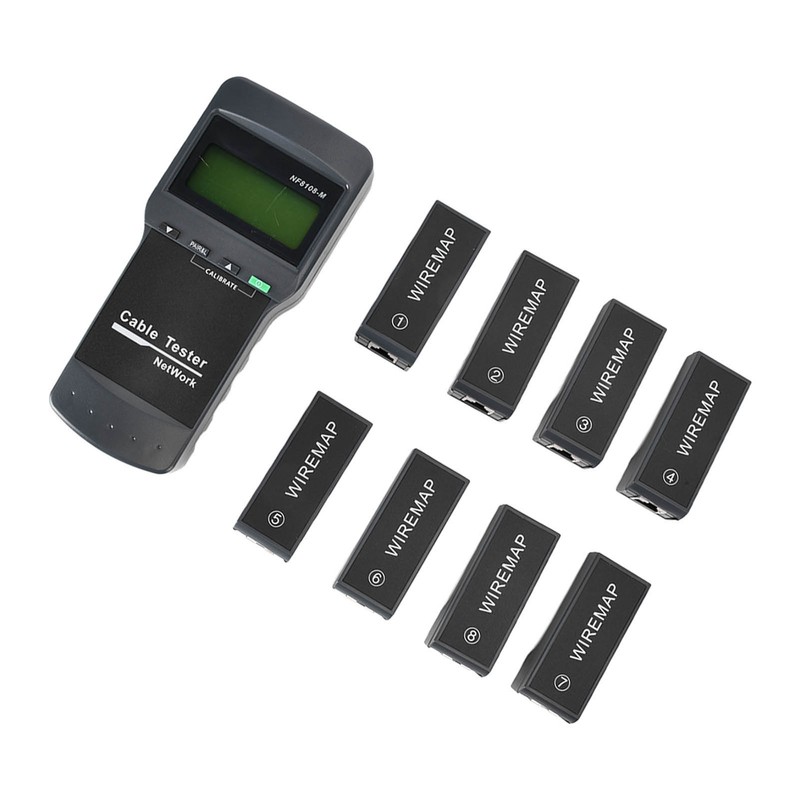 F‑8108‑M LCD Display Network Cable Length Tester Cable Wire Fault