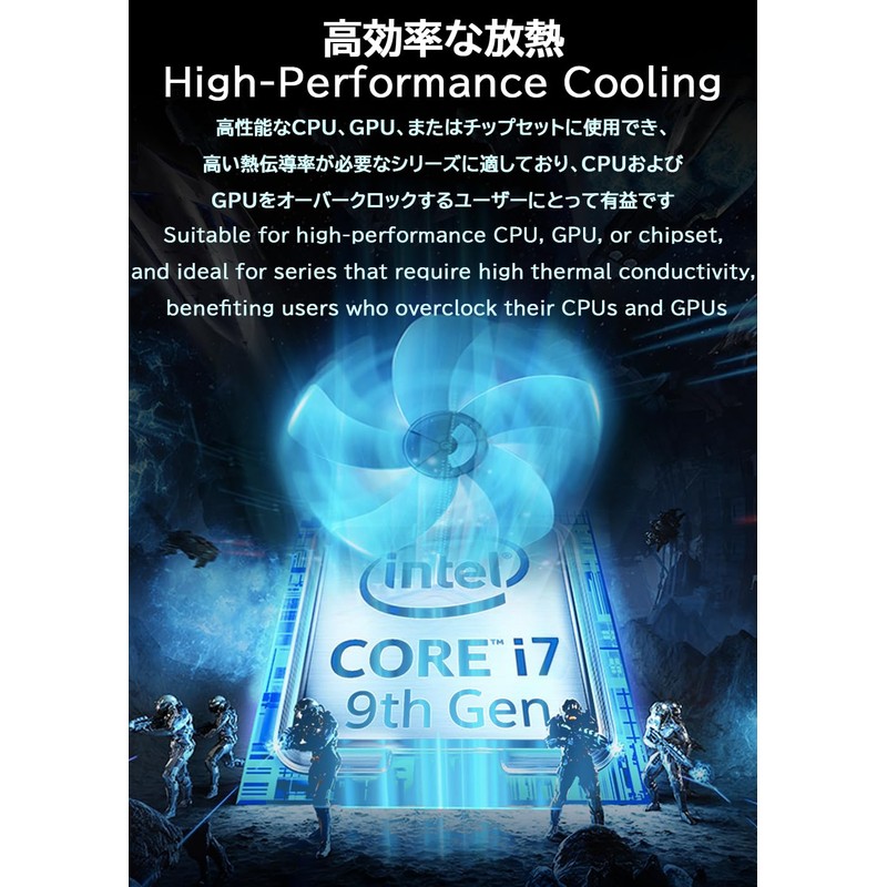 3KS Thermal Paste CPU 2g, 16W Thermal Compound Tape Tool,