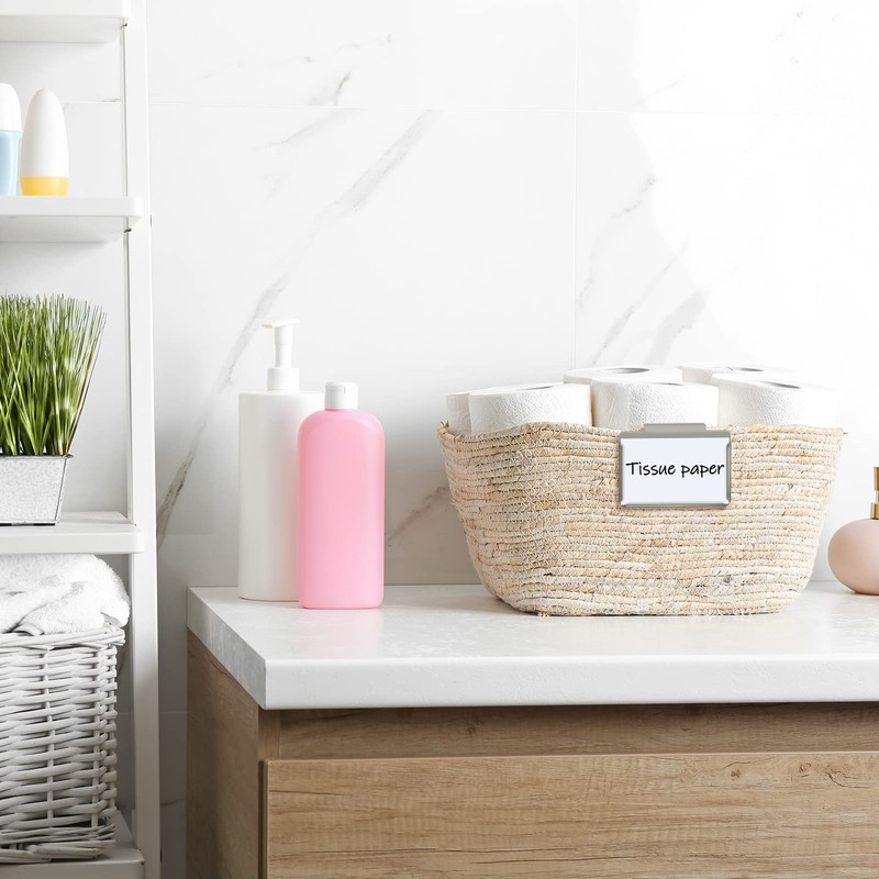 Basket Bin Labels Clips Label Holders Stainless Label Holders Removable