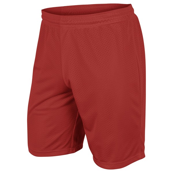 CHAMPRO Dynamic Tricot Mesh Shorts, Scarlet